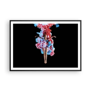 Pôster com moldura preta - Em pleno florescimento - 100x70 cm