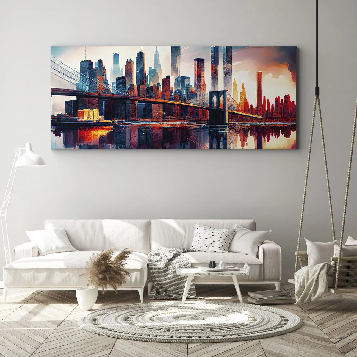 Quadro em tela - Nova York dos sonhos - 120x50 cm