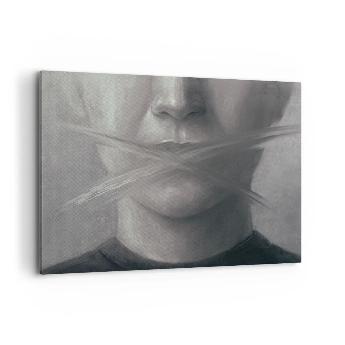 Quadro em tela - Nem uma palavra - 100x70 cm