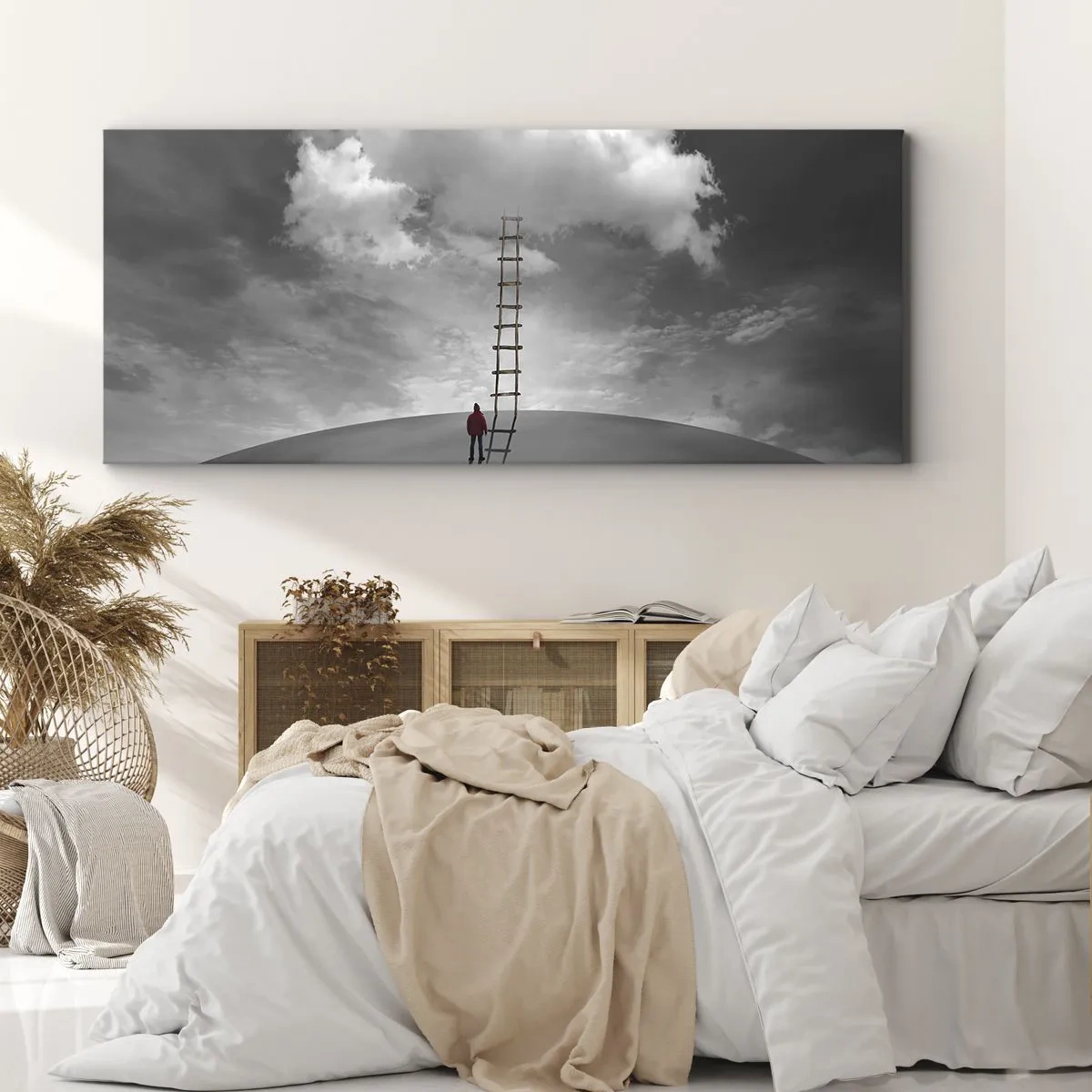 Quadro em tela - Tudo é possível - 90x30 cm