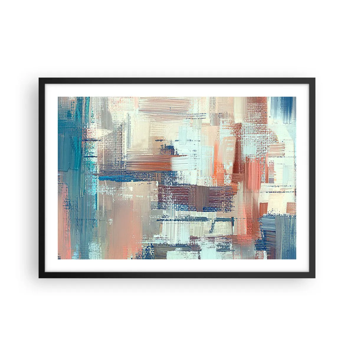 Pôster com moldura preta - Alcance a luz - 70x50 cm