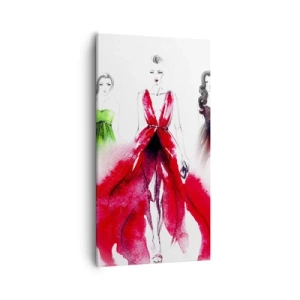 Quadro em tela - Colorido desfile - 55x100 cm