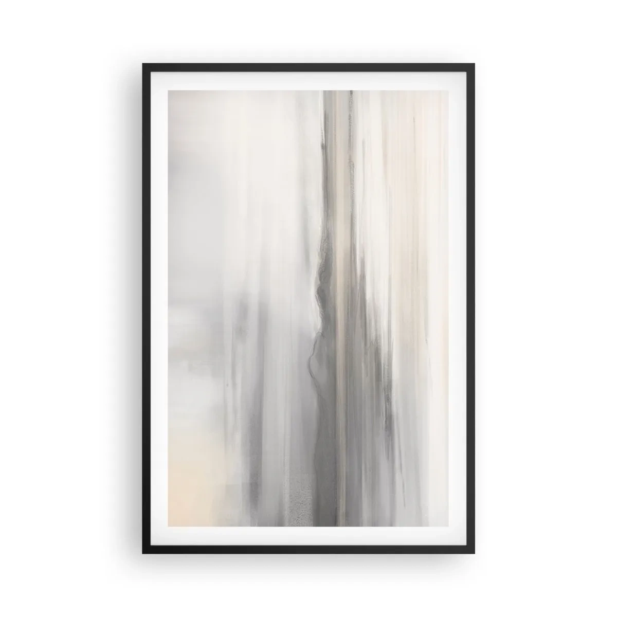 Pôster com moldura preta - Distância pensativa - 61x91 cm