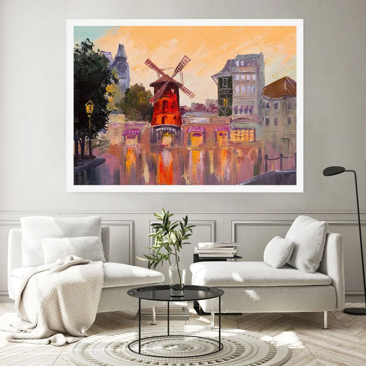 Pôster - Ícones parisienses – Moulin Rouge - 100x70 cm