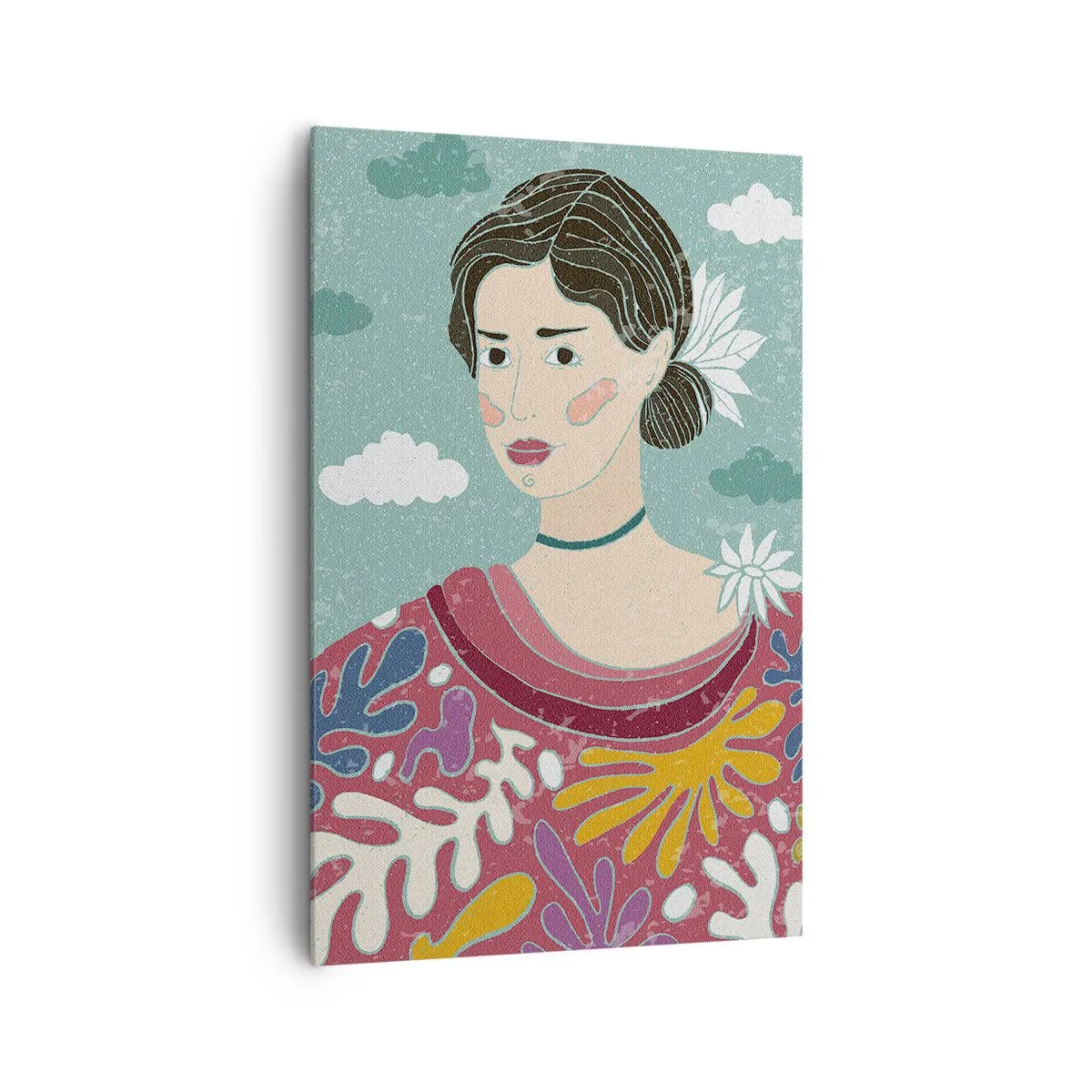 Quadro em tela - Com melancolia nos olhos - 80x120 cm