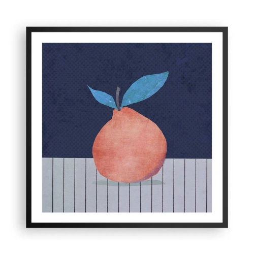 Pôster com moldura preta - Convexidade e plano - 60x60 cm