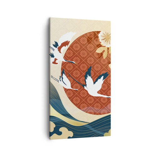 Quadro em tela - Conto de fadas japonês - 45x80 cm