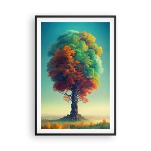 Pôster com moldura preta - Carvalho – o pai da natureza - 61x91 cm