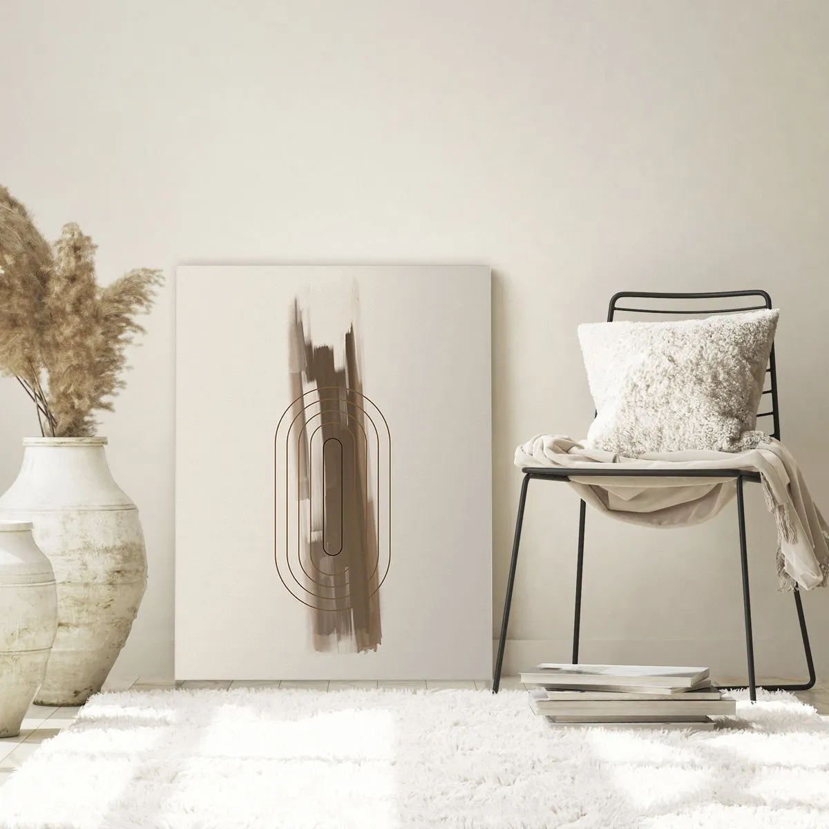 Quadro em vidro - Um sopro de cinza - 50x70 cm