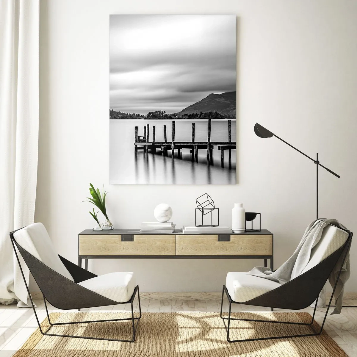 Quadro em vidro - Gentileza e força - 50x70 cm