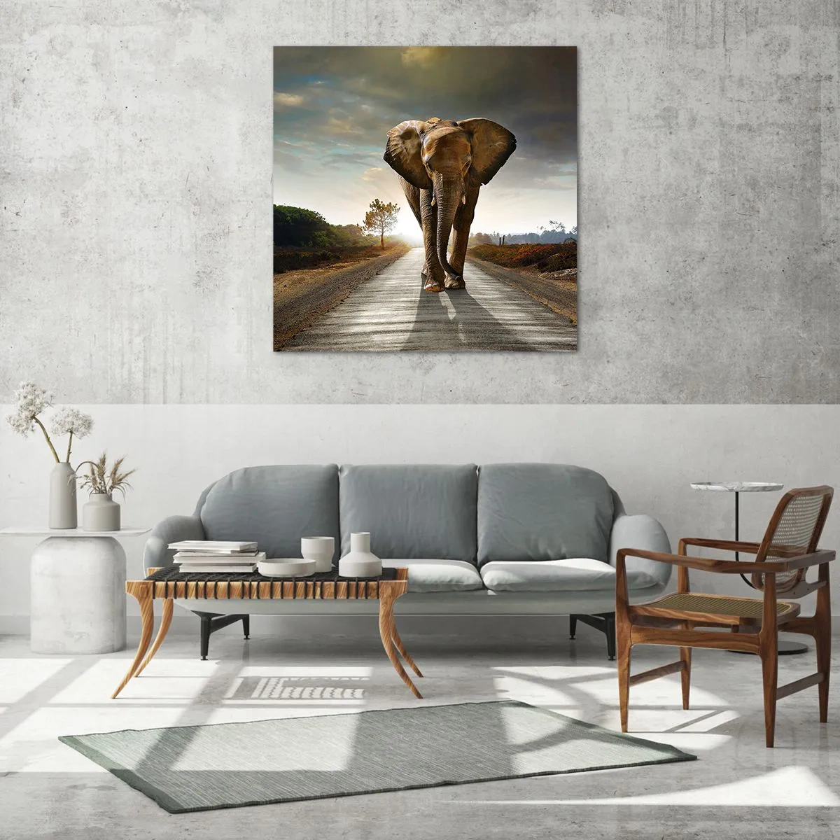 Quadro em vidro - Não faz parte da composição da porcela - 50x50 cm