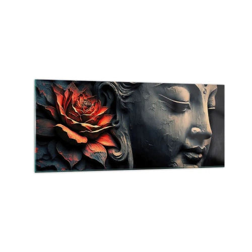 Quadro em vidro - Em harmonia com o mundo - 120x50 cm