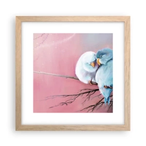 Pôster com moldura de carvalho claro - O que acrescentar aqui?... - 30x30 cm