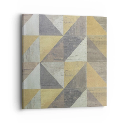 Quadro em tela - Em ângulo com um triângulo - 40x40 cm
