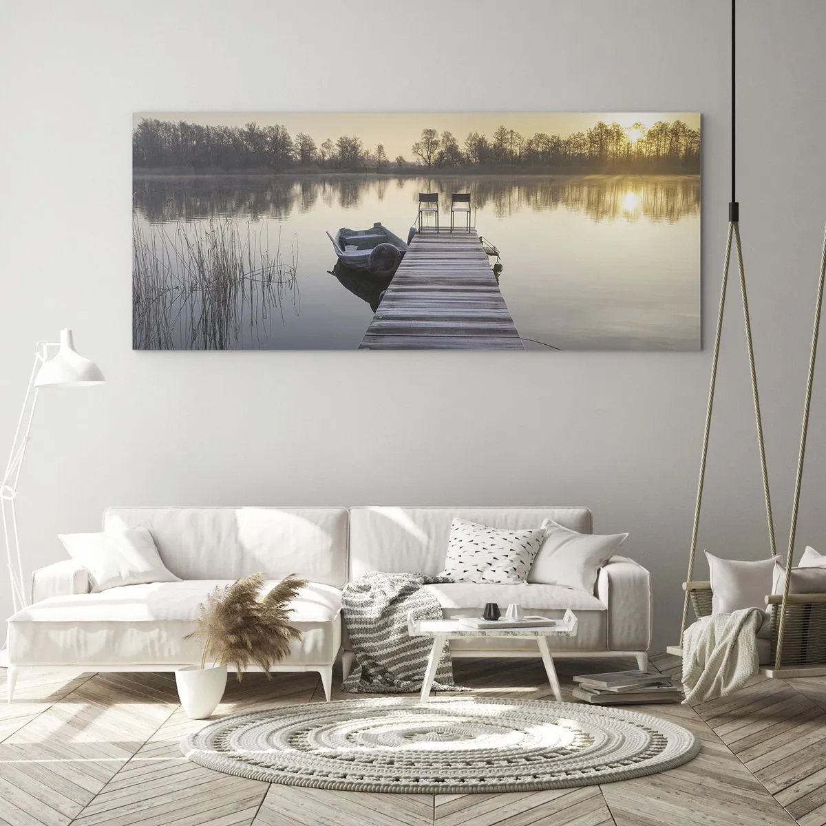 Quadro em vidro - Voltarei dentro de algum tempo - 120x50 cm
