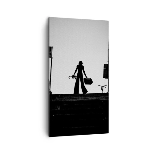 Quadro em tela - Caminhadas urbanas - 45x80 cm