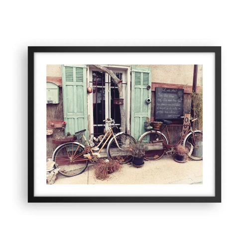 Pôster com moldura preta - Viva a província - 50x40 cm