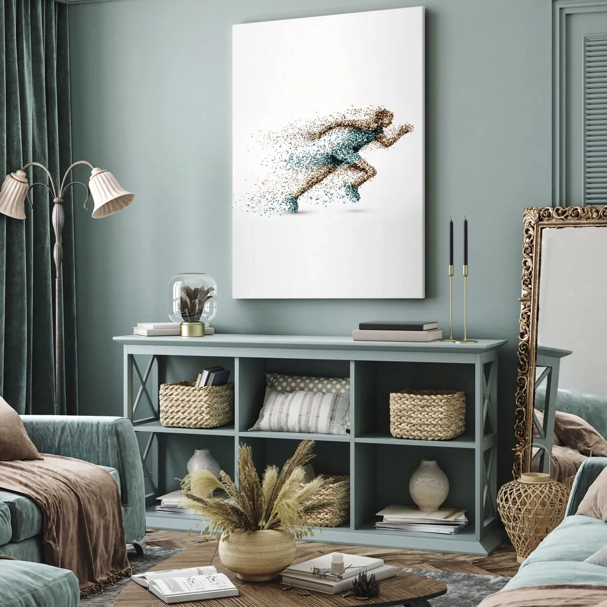 Quadro em tela - A vida é uma corrida - 50x70 cm