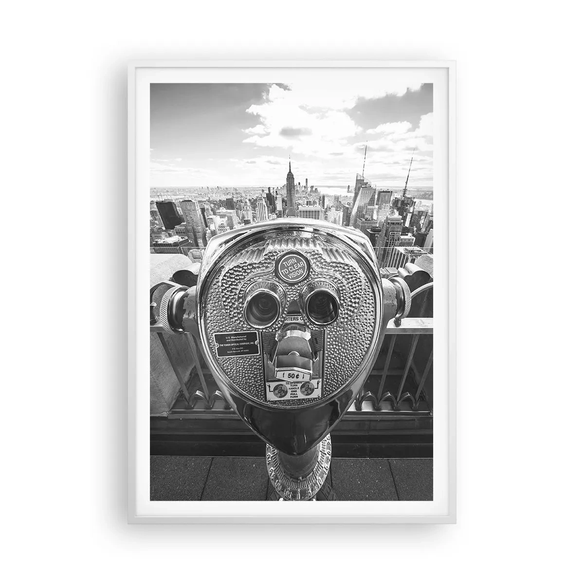 Pôster em moldura branca - A cidade das cidades - 70x100 cm