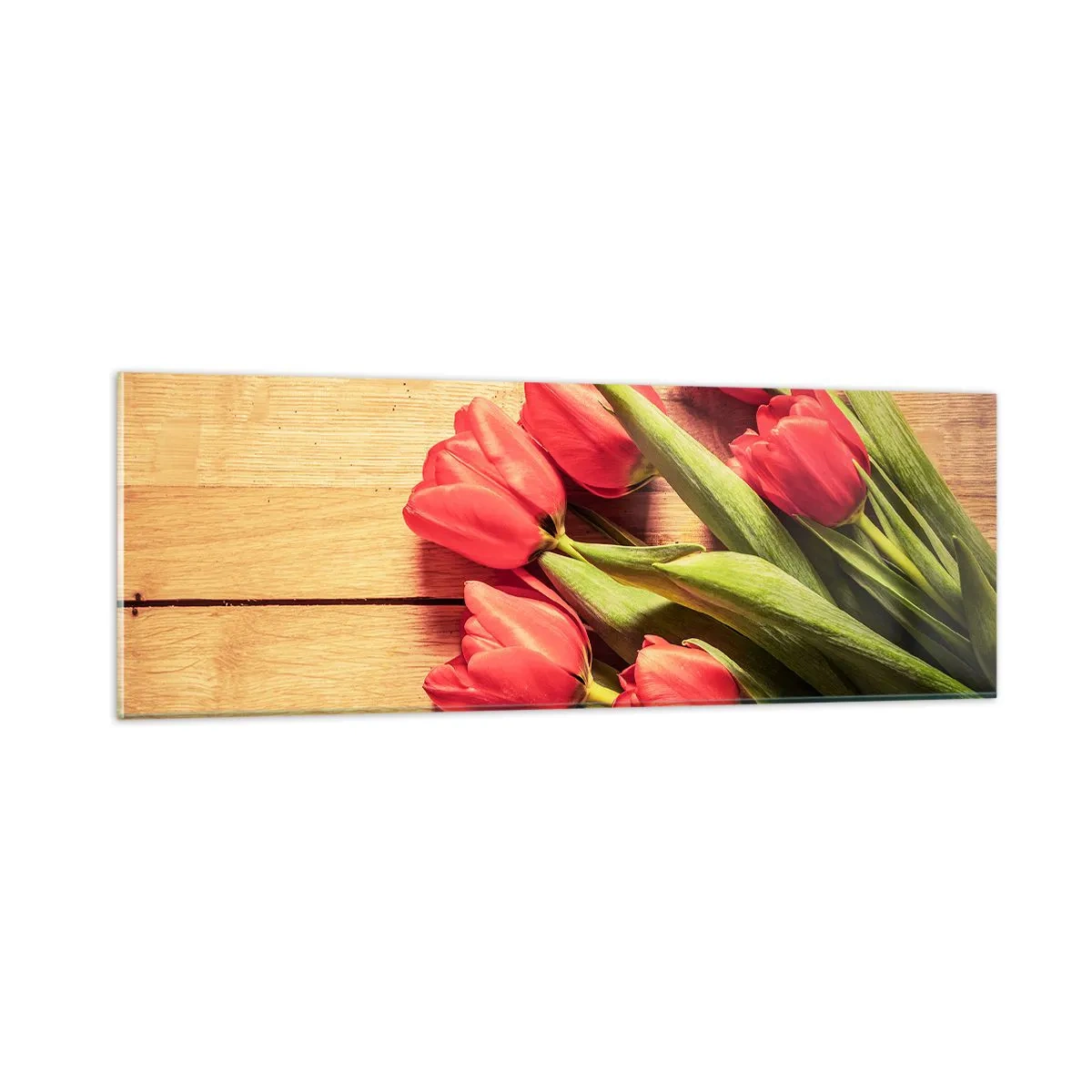 Quadro em vidro - Declaração de primavera - 90x30 cm