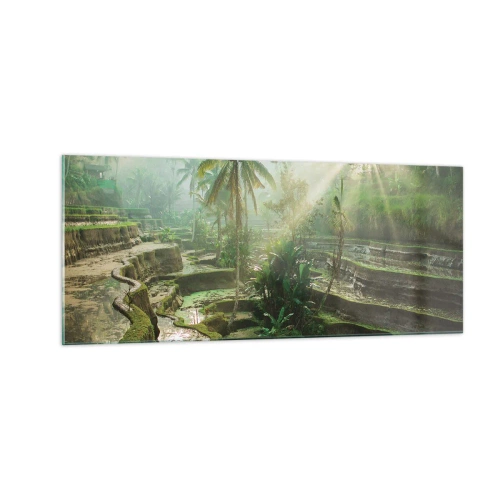 Quadro em vidro - Crescer ao sol - 100x40 cm