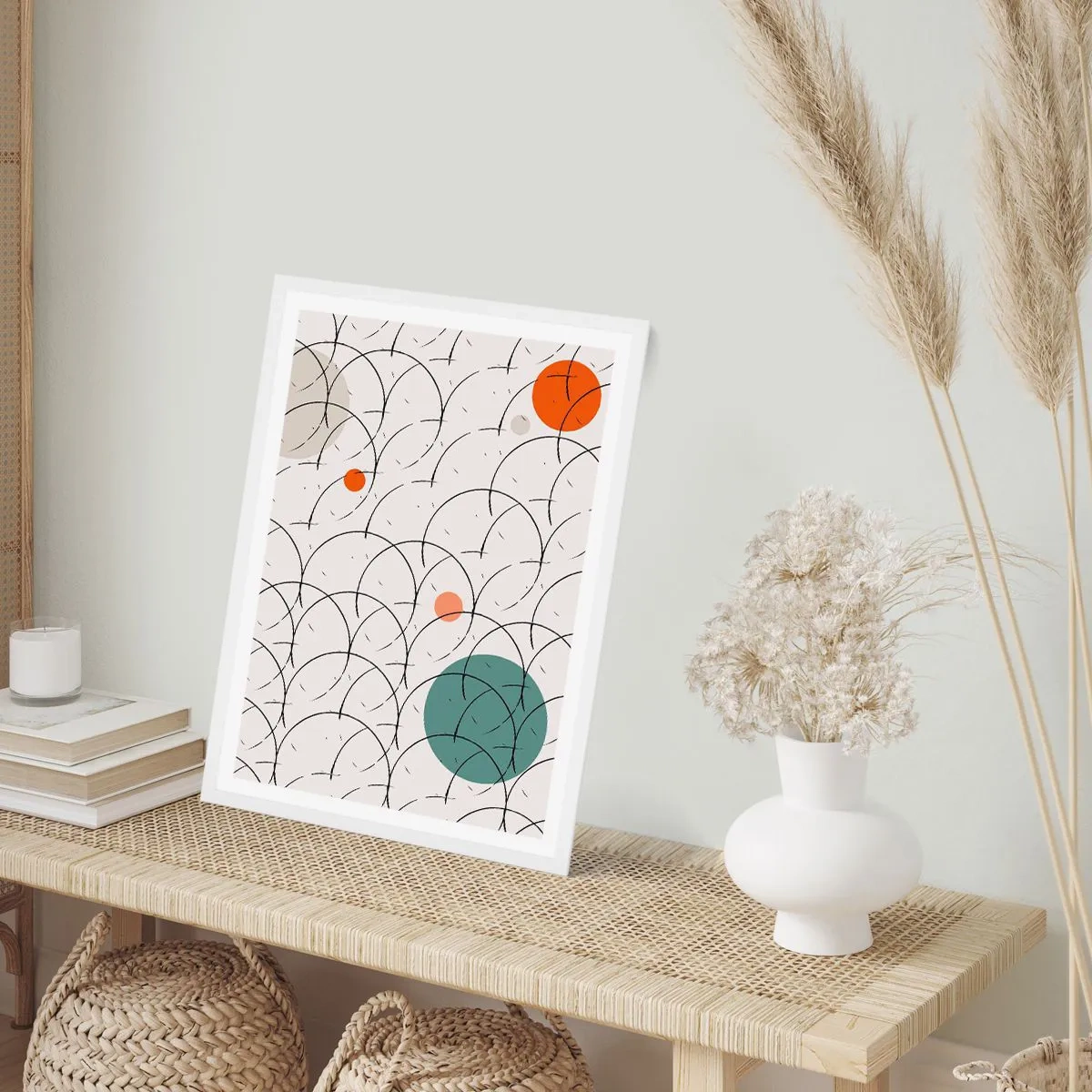 Pôster em moldura branca - No espírito da pop art - 50x70 cm