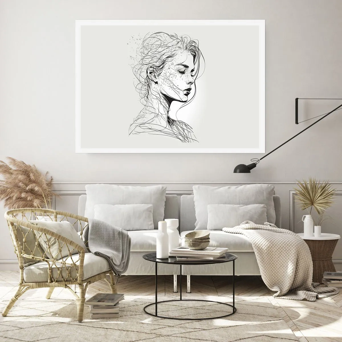 Pôster - Retrato em pensamento - 100x70 cm