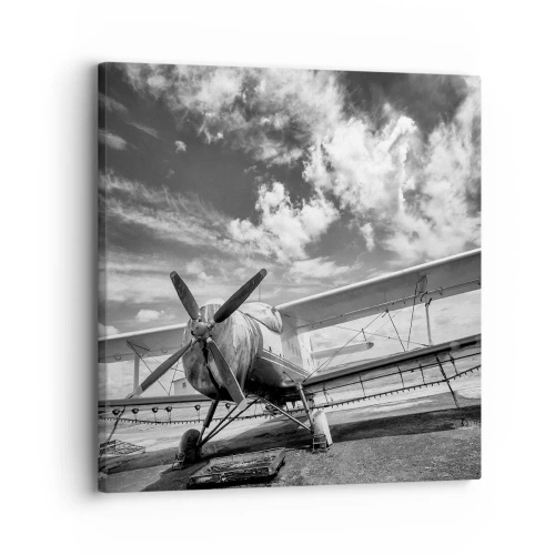 Quadro em tela - Mal posso esperar! - 30x30 cm