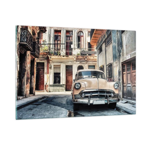 Quadro em vidro - Siesta em Havana - 120x80 cm