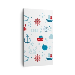 Quadro em tela - Conto de fadas do mar - 45x80 cm