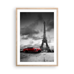 Pôster com moldura de carvalho claro - Não há muito tempo atrás em Paris - 50x70 cm