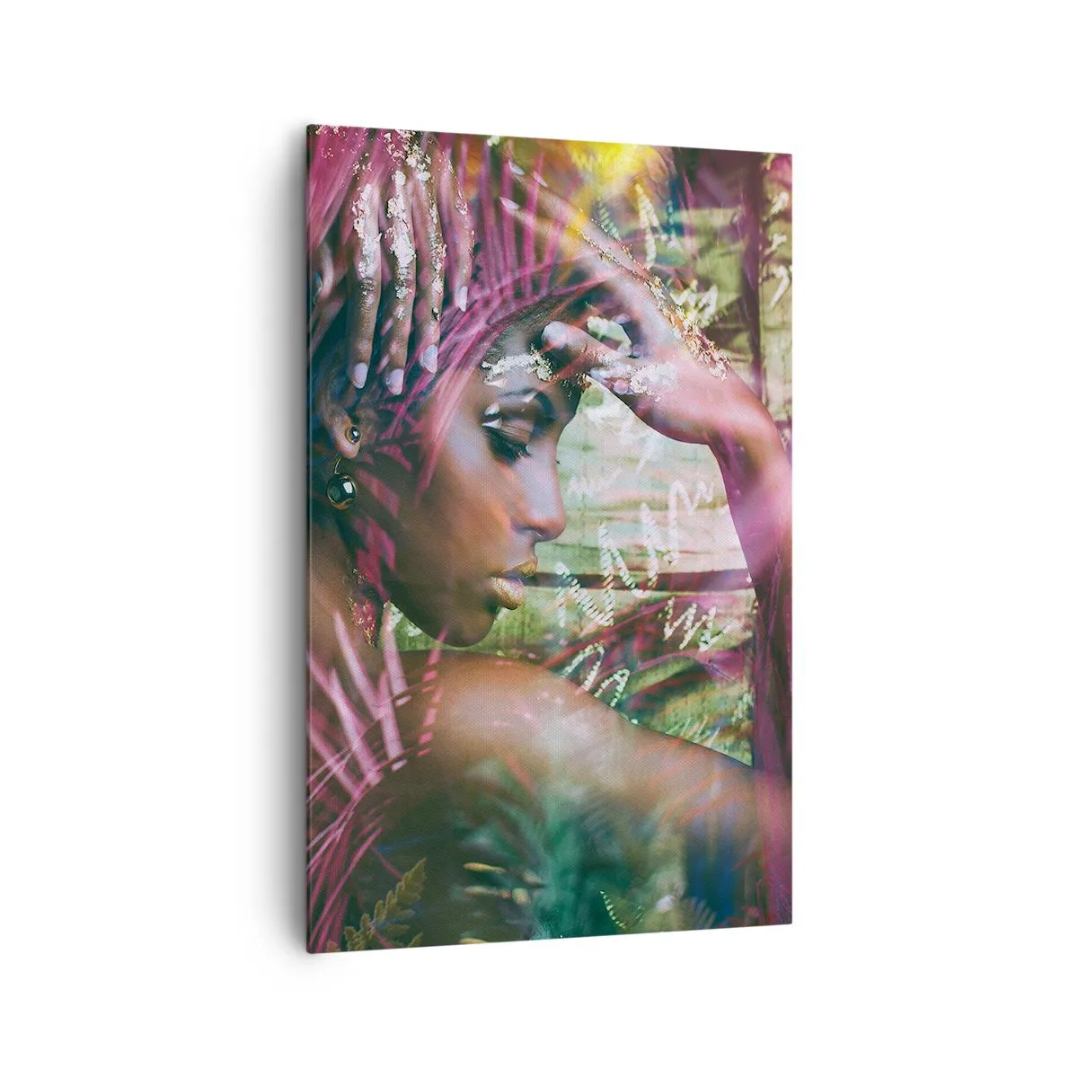 Quadro em tela - Mãe Natureza na selva - 80x120 cm