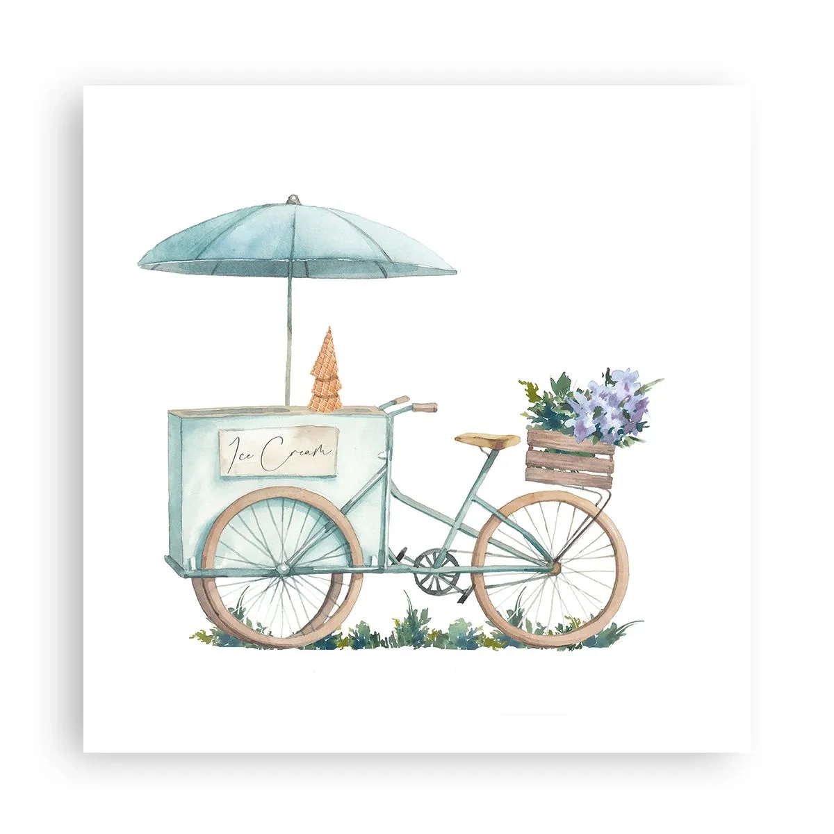 Pôster - Doce lembrança do verão - 60x60 cm