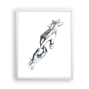 Pôster em moldura branca - Um bom gesto - 40x50 cm