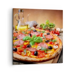 Quadro em tela - Com um sabor verdadeiramente italiano - 50x50 cm