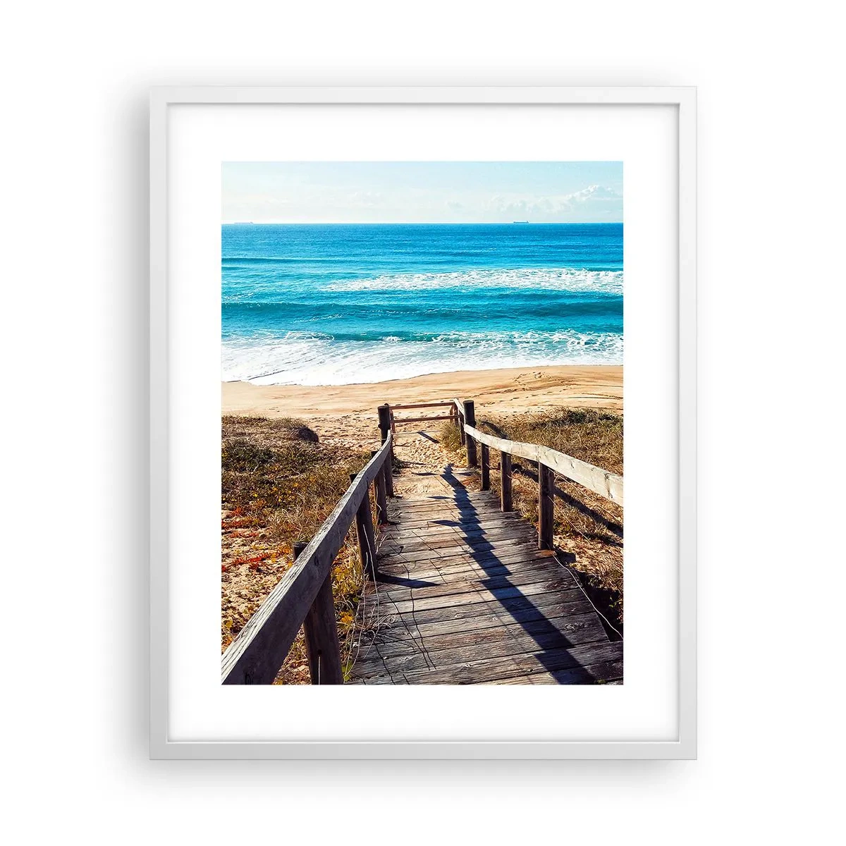 Pôster em moldura branca - Corra! - 40x50 cm