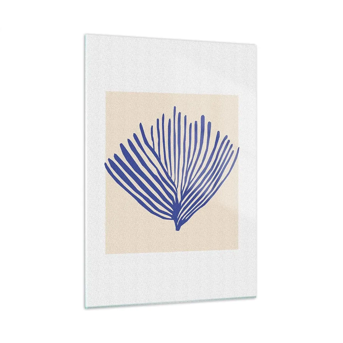 Quadro em vidro - Ventilador azul - 50x70 cm