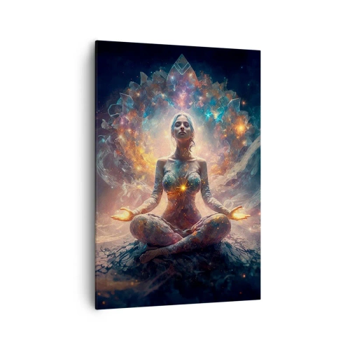 Quadro em tela - Fluxo de boa energia - 70x100 cm