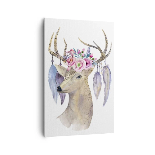 Quadro em tela - Guia da alma - delicado, inocente - 80x120 cm