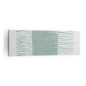 Quadro em tela - Abstração marinha - 160x50 cm