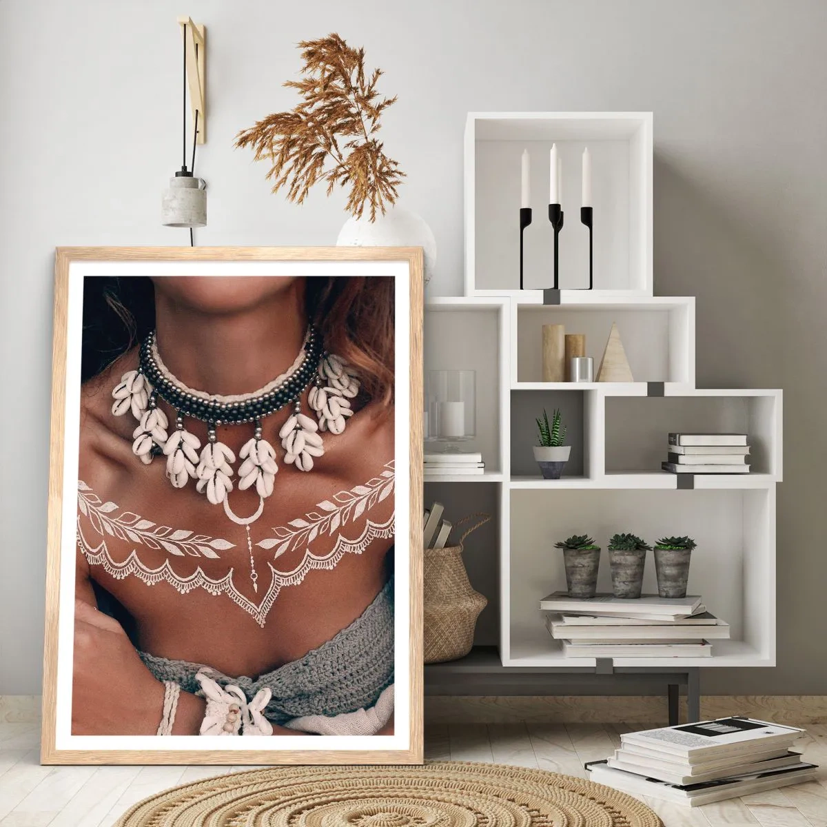 Pôster com moldura de carvalho claro - Talismãs, rituais de feminilidade - 40x50 cm