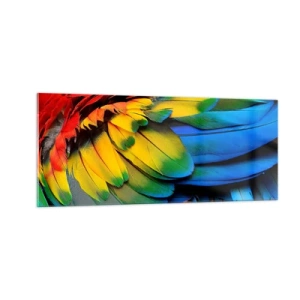 Quadro em vidro - Ave do paraíso - 100x40 cm