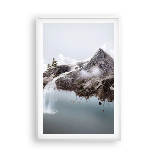 Pôster em moldura branca - Pelos olhos de um surrealista - 61x91 cm