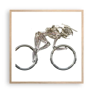 Pôster com moldura de carvalho claro - Uma ótima máquina - 60x60 cm