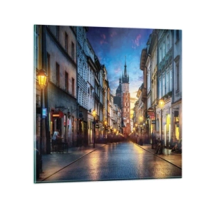 Quadro em vidro - O charme de Cracóvia - 50x50 cm