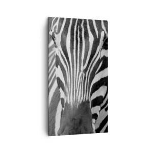 Quadro em tela - O mundo é preto e branco - 45x80 cm