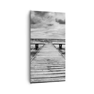 Quadro em tela - Estou à espera do vento, que vai dispersar... - 65x120 cm