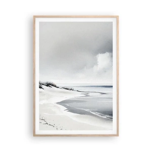 Pôster com moldura de carvalho claro - Juntos para sempre - 70x100 cm