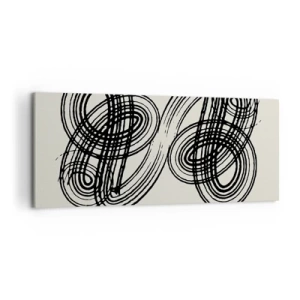 Quadro em tela - Saiu espontaneamente - 120x50 cm