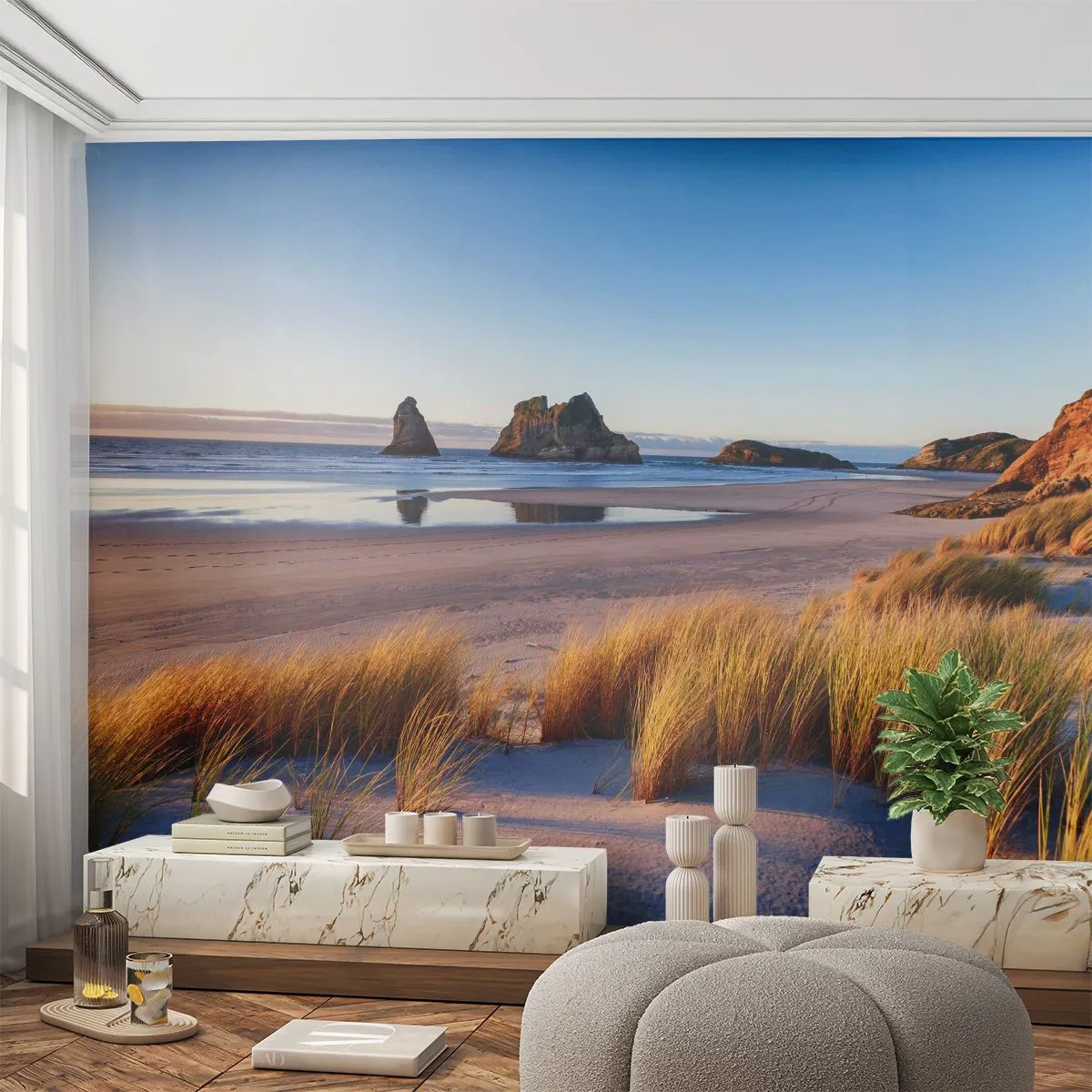 Papel de Parede Premium Sand - Para quem busca a paz - Dunas, Praia, Natureza - 250x175 cm